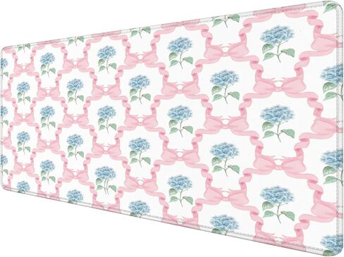 Vintage Wildflower Large Mouse Pad 31.5x15.7inch, Retro Floral Large Extended Computer Desk Mat Mousepad for Keyboard and Mouse, Floral Desk Accessories in Saudi Arabia