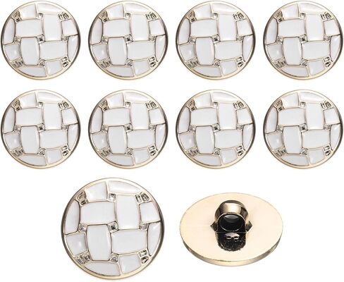 UXCELL 10pcs 21mm راتنج راتنج عتيقة ملابس خياطة الأزرار المعدنية أزرار معطف المعطف الملحقات الحرفية للملابس معطف الزخرفة الحرف DIY in Saudi Arabia
