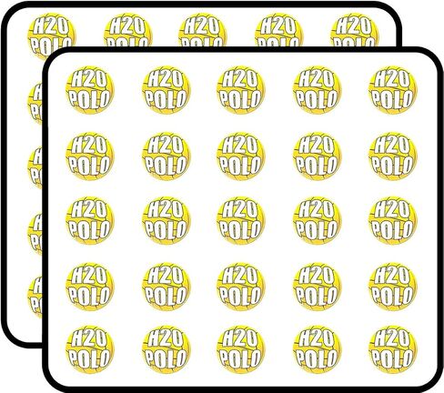 Round Water Polo Ball Shaped H2O Polo (Team Play h20) Sticker for Scrapbooking, Calendars, Arts, Kids DIY Crafts, Album, Bullet Journals in Saudi Arabia