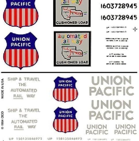 غابات المناقشة الجافة شارات النقل الجاف Ho Scale Union Pacific Box Cars in Saudi Arabia