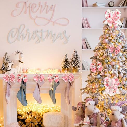 5 لفة وردية عيد الميلاد شريط حافة السلك in Kuwait