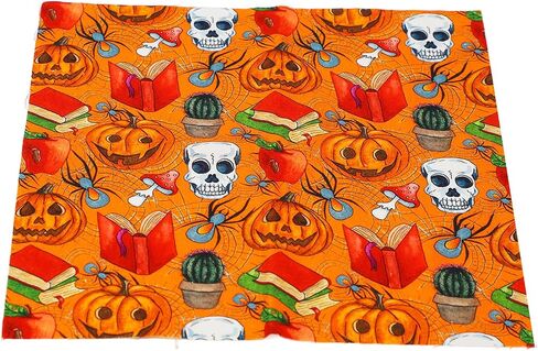 10pcs Halloween Print DIY patchwork skull skull pumpkin ghost cotton sets in Saudi Arabia