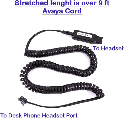 INNOTALK Best Noise Cancel Headset Compatible with Avaya 5620 5621 5625 6416 6424 QE4610 9404 9406 9408 9504 9508 - Pro Binaural Phone Headset + QD Headset Adapter in Kuwait