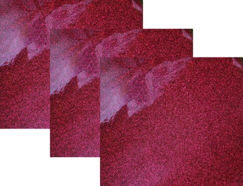 10"x12"(1 Foot)3-Sheets,Siser Glitter Iron-on Heat Transfer Vinyl HTV for T-Shirts(Burgundy) in Saudi Arabia