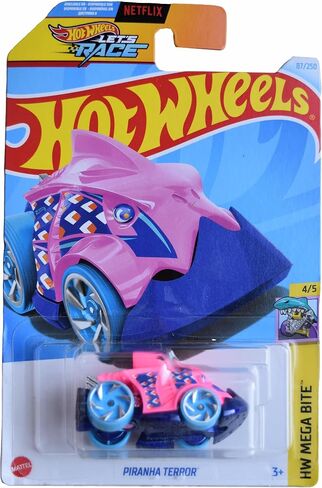 Hot Wheels Piranha Terror, HW Mega Bite 4/5 [Pink] 87/250 in Saudi Arabia