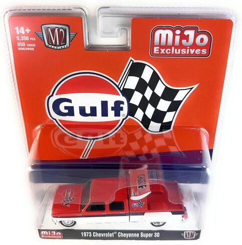 Diecast Model Car متوافق مع آلات M2 1:64 1973 Chevrolet Cheyenne Super 30 Gulf Racing Limited Edition 39000-MJS06 in Saudi Arabia