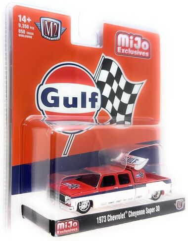 Diecast Model Car متوافق مع آلات M2 1:64 1973 Chevrolet Cheyenne Super 30 Gulf Racing Limited Edition 39000-MJS06 in Saudi Arabia