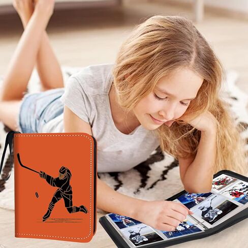 Card Card Binder 400 Pockets ، 4 جيب تداول بطاقة تداول مع 50 من الأكمام ذات الوجهين القابل للإزالة ، 3 حلقة سحاب ألبوم مجموعة PU لمجموعة البطاقات الرياضية in Saudi Arabia