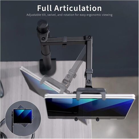 Single Laptop Desk Stand for 2-in-1 laptops and Portable Monitors - in Saudi Arabia