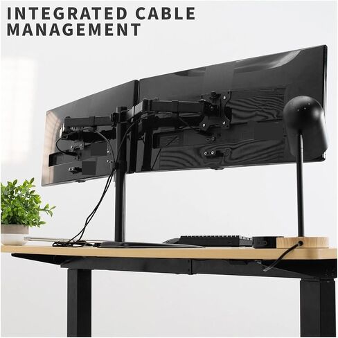 Dual Monitor Stand Independent Installation Suitable for 30-inch Computer Screen- in Saudi Arabia