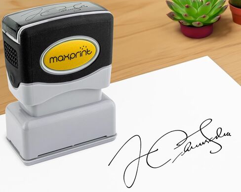 MaxPrint Pre-Inked Custom Text Stamp XX-Large Size - Up to 8 Lines of Text in Kuwait