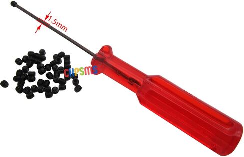CKPSMS Brand -1.5MM Hex Screw Driver and 50PCS Needle Clamp Screw Compatible with/Replacement for Juki Brand Siruba Brand Yamato Brand Pegasus Brand Industrial Sewing Machines (KP-19191 1.5MM) in Saudi Arabia