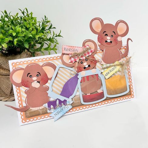 Dzixy Patchwork Biscuit Bott Bottle Dies Diays for Card Making Kiting Paper Die Cuts Set Scrapbook Stencils Supplies Machine Templates in Kuwait