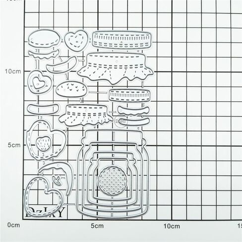 Dzixy Patchwork Biscuit Bott Bottle Dies Diays for Card Making Kiting Paper Die Cuts Set Scrapbook Stencils Supplies Machine Templates in Kuwait