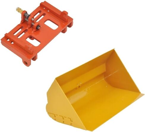 RC Accessories for HUINA 583 Metal Flat Grading Bucket with Quick Hitch Connector for 1583 Wheel Loader Bigger Than Orignal Side Tipper Bucket in Saudi Arabia