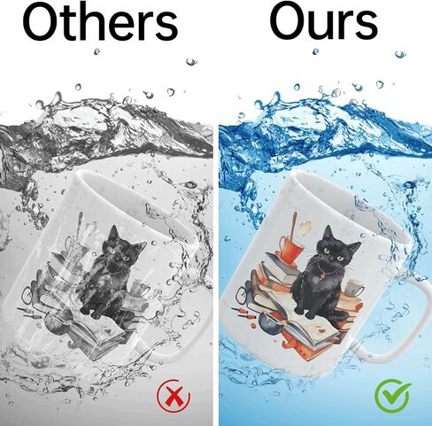 24PCS UV DTF Cup Wrap,Cats UV DTF Cup Wraps Transfer Stickers,Easy to Operate and Design,Suitable for Party Decoration, Birthday Decoration, Home Decoration in Saudi Arabia