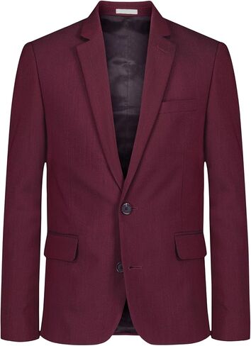 Calvin Klein Boys' Blazer Suit Jacket, 2 Single Breasted Closure, Buttoned Cuffs & Front Flap Pockets in Saudi Arabia