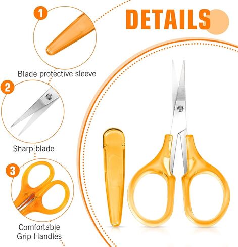 مقص حرفي صغير 10 أجزاء صغيرة جميع مقص الغرض مع غطاء واقعي صغير سفر صغير الحاد من مقص الخياطة مقص المقص المقاوم للصدأ مجموعة متعددة الألوان لخياطة الورق التطريز in Kuwait