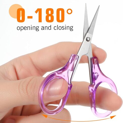 مقص حرفي صغير 10 أجزاء صغيرة جميع مقص الغرض مع غطاء واقعي صغير سفر صغير الحاد من مقص الخياطة مقص المقص المقاوم للصدأ مجموعة متعددة الألوان لخياطة الورق التطريز in Kuwait