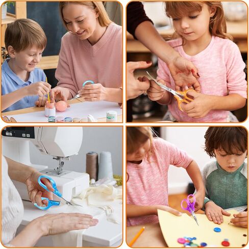 مقص حرفي صغير 10 أجزاء صغيرة جميع مقص الغرض مع غطاء واقعي صغير سفر صغير الحاد من مقص الخياطة مقص المقص المقاوم للصدأ مجموعة متعددة الألوان لخياطة الورق التطريز in Kuwait