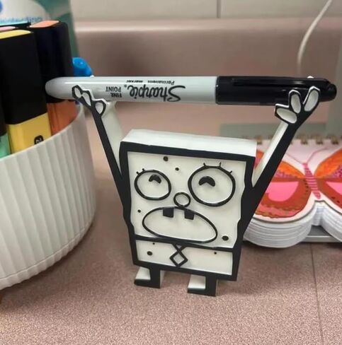 Doodle Bob Penicl Holder/Desk Organizer 3d printed in Saudi Arabia