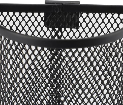 AYNEFY Wall Mounted Pencil Holder, Mesh Stainless Steel Pen Basket with Hook Wall Hanging Pencil Holder Large Capacity Hangable Mesh Metal Pen Cup Desk Organizer for Office School Home in Saudi Arabia