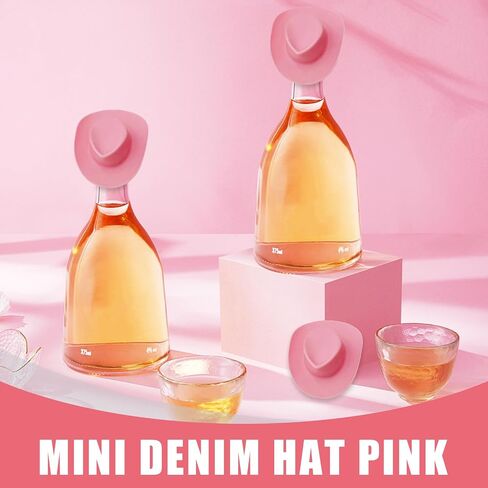 30 PCS Mini Cowboy Hat ، قبعات رعاة البقر المصغرة من البلاستيك ، أغطية كب كيك لطيفة لإكسسوارات الحفلات ، دمية صغيرة لطيفة لصنع المجوهرات المصنوعة من الحرف اليدوية (الوردي) in Kuwait