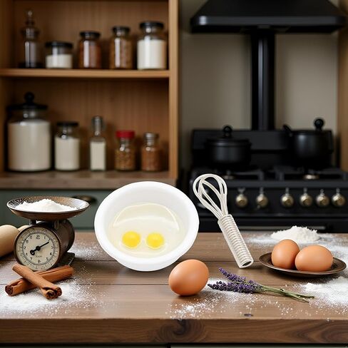 2Pcs/Set 1/12 Miniature Whisk and Mixing Bowl Dollhouse Decoration Accessories in Saudi Arabia