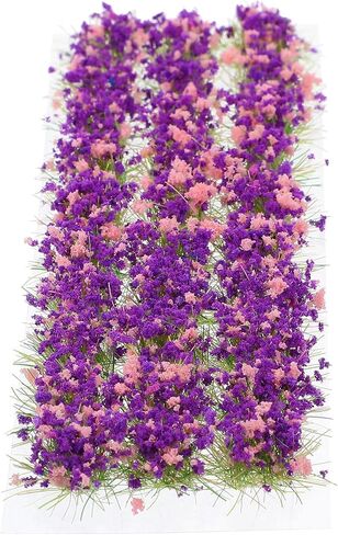 Flower Cluster Decor 1 Sheet Self-Adhesive Colorful Flower Cluster Fake Flowers Sand Table Plastic Flower Cluster Models in Saudi Arabia