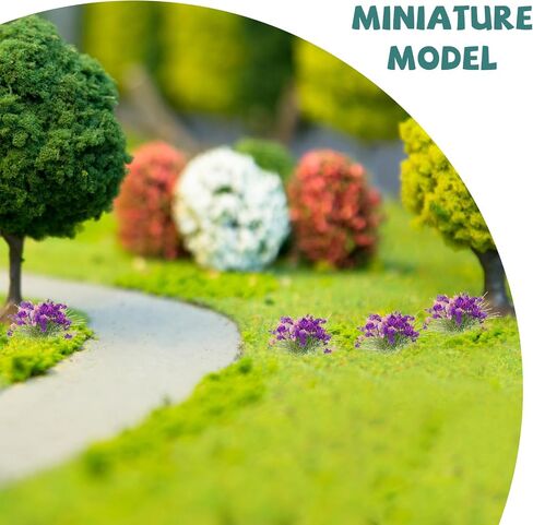 Flower Cluster Decor 1 Sheet Self-Adhesive Colorful Flower Cluster Fake Flowers Sand Table Plastic Flower Cluster Models in Saudi Arabia