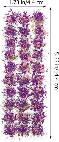 Flower Cluster Decor 1 Sheet Self-Adhesive Colorful Flower Cluster Fake Flowers Sand Table Plastic Flower Cluster Models in Saudi Arabia