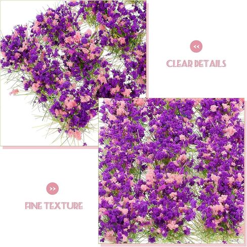 Flower Cluster Decor 1 Sheet Self-Adhesive Colorful Flower Cluster Fake Flowers Sand Table Plastic Flower Cluster Models in Saudi Arabia
