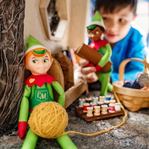 The Elf on the Shelf Elf Mates Cobbler with Red Hair – Enchanted Forest Edition Doll with Scarf and Earmuffs – Champion of Kindness – for Ages 3+. in Saudi Arabia