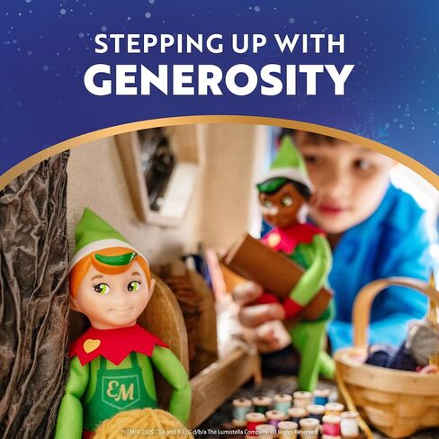 The Elf on the Shelf Elf Mates Cobbler with Red Hair – Enchanted Forest Edition Doll with Scarf and Earmuffs – Champion of Kindness – for Ages 3+. in Saudi Arabia