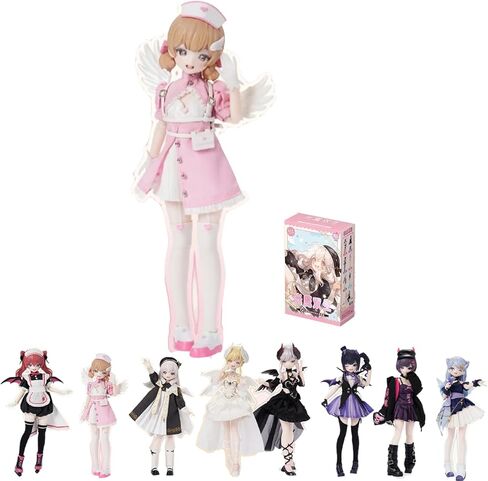 1/6 BJD Dolls Blind Box ، Kawaii MJD Dolls Candy Angel Series 1/6 BALLE DOLLED DOLLACTION ACTION ACTION DUNT UP DOLL for Girls Birthdy Party Gift Toys in Kuwait