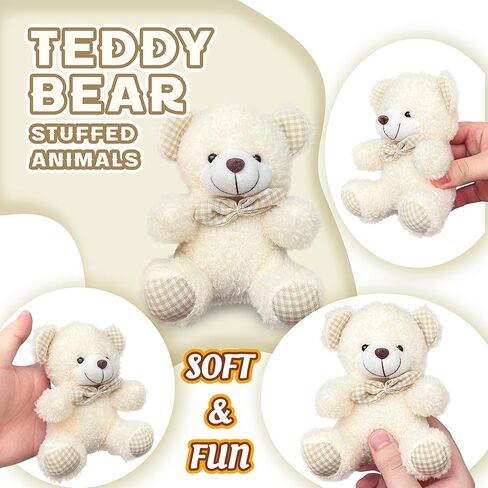 Teddy Bear محشو الحيوانات لعبة أفخم للأطفال والكبار ، ألعاب فخمة لطيفة ، Kawaii Teddy Bear Plushies للفتيات ＆ الأولاد ، الحيوانات الصغيرة المحشوة ، زينة عيد الميلاد ، عيد الحب هدايا in Kuwait