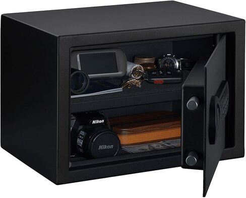 Stack-On Personal Safe with Electronic Lock – Home or Office Safe with Interior Light, Backup Key, and Foam-Padded Shelf in Saudi Arabia
