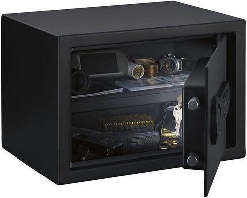 Stack-On Personal Safe with Electronic Lock – Home or Office Safe with Interior Light, Backup Key, and Foam-Padded Shelf in Saudi Arabia