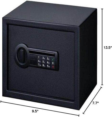 Stack-On Personal Safe with Electronic Lock – Home or Office Safe with Interior Light, Backup Key, and Foam-Padded Shelf in Saudi Arabia