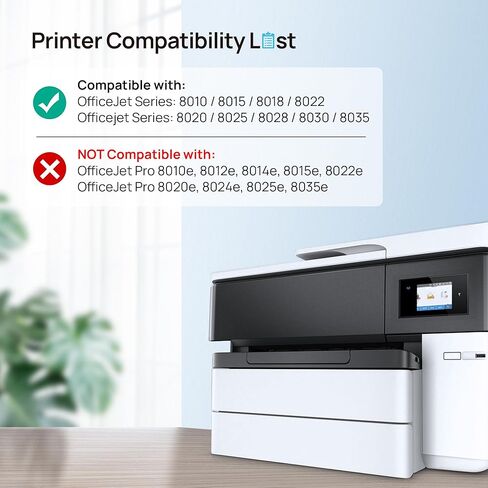 Hallolux 910XL خراطيش الحبر الأسود لـ HP 910 XL 910 حبر خراطيش متوافقة مع OfficeJet Pro 8025 8030 8035 8020 8010 8015 8018 8022 Printer (2 أسود) in Kuwait