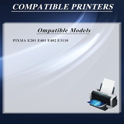 استبدال خراطيش الحبر PG-44XL CL-54XL متوافقة مع Canon PG-44 CL-54 حبر خرطوشة الحبر في Canon Pixma E201 E401 E402 E3110 طابعات ، Black × 1 in Saudi Arabia