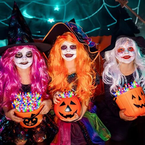 36PCS Halloween Party Favors for Kids,Halloween LED Finger Lights Toys Glow in the Dark Party Favors Classroom School Trick or Treat Goodie Bag Fillers Prizes Bulk Halloween Gifts in Saudi Arabia