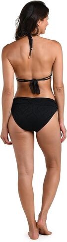La Blanca Women's Banded Bikini Swimsuit Top, Black//Desert Dunes, 6 in Saudi Arabia