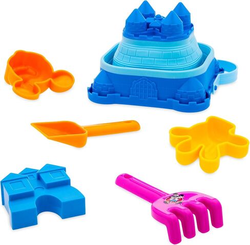 Disney Store Official Mickey and Minnie Mouse Summer Fun Sand Bucket Set, 6-Piece Kids Beach Toys with Collapsible Beach Bucket, Rake, Shovel & Sand Molds, Fun Summer Toys for Kids in Saudi Arabia
