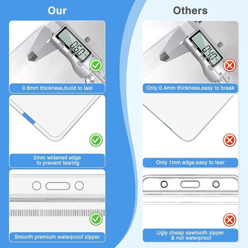 Pack of 10 ID Holder Clear Plastic Badge Holders Fit ID Badges Gift Card Name Badge in Saudi Arabia