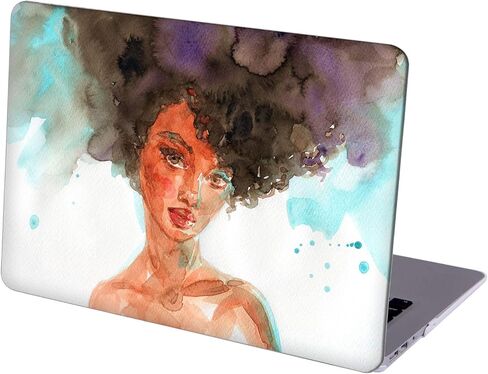 Mingdao متوافق مع MacBook Pro Pro مقاس 16 بوصة قذيفة الواقية الصلبة وغطاء لوحة المفاتيح (A2485 ، M1 Pro/Max ، 2021 إطلاق) - ألوان مائية الأفرو in Kuwait