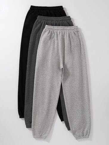Floerns Women's 3 Piece Graphic Print Drawstring Waist Jogger Sweatpants in Saudi Arabia