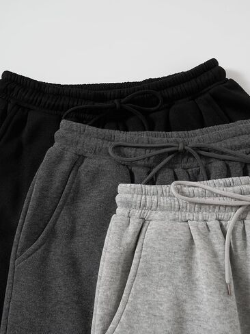Floerns Women's 3 Piece Graphic Print Drawstring Waist Jogger Sweatpants in Saudi Arabia