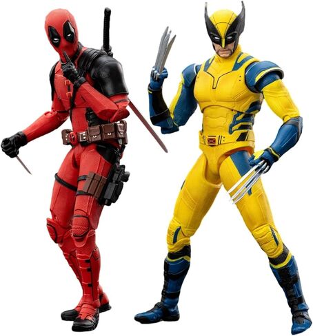 Wolverine and Dead Full Set 2-Pack Action Figure 7 inch 1/10 Scale Legends Series Collectable Toys with Lots of Accessories Gift(Wolverine & Dead) in Saudi Arabia