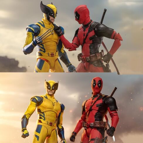 Wolverine and Dead Full Set 2-Pack Action Figure 7 inch 1/10 Scale Legends Series Collectable Toys with Lots of Accessories Gift(Wolverine & Dead) in Saudi Arabia